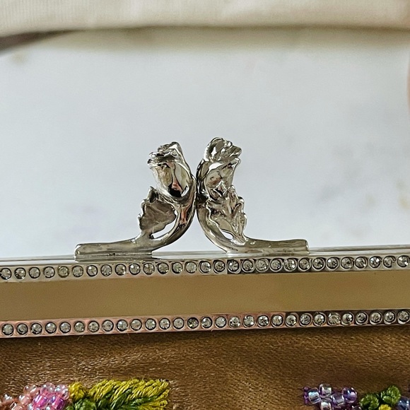 Valentino Garavani Rhinestone Silk Evening Bag - Picture 9 of 15